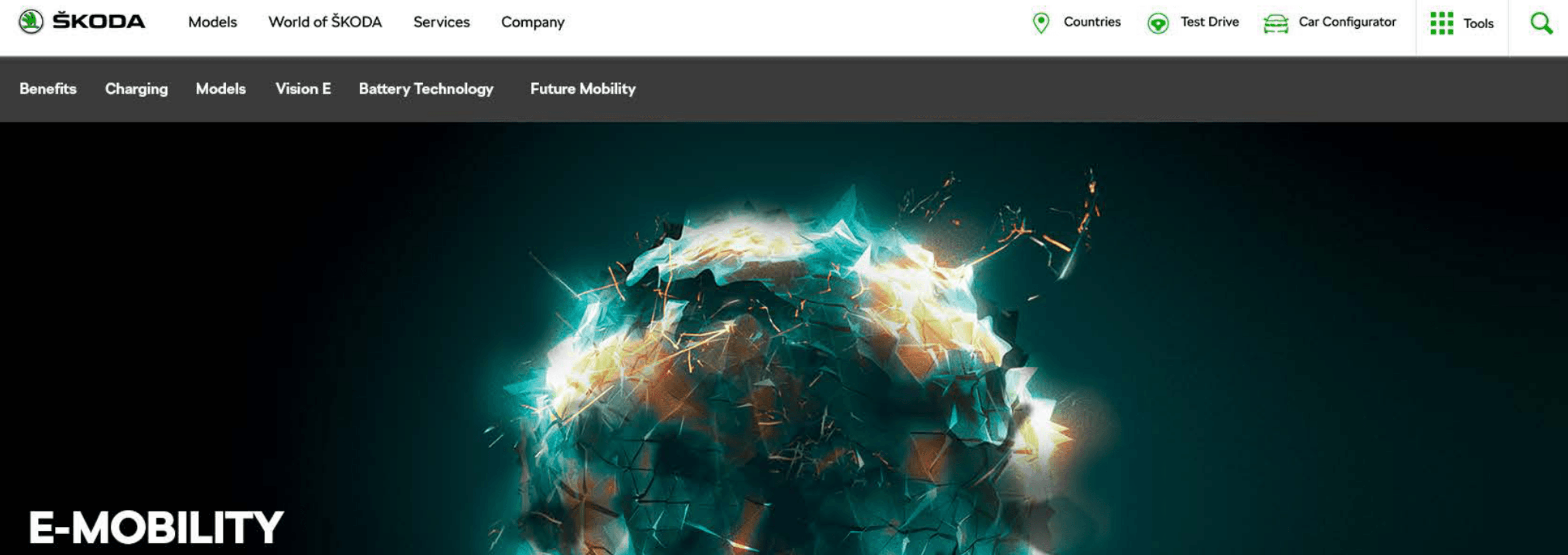 Web copy: ŠKODA eMobility