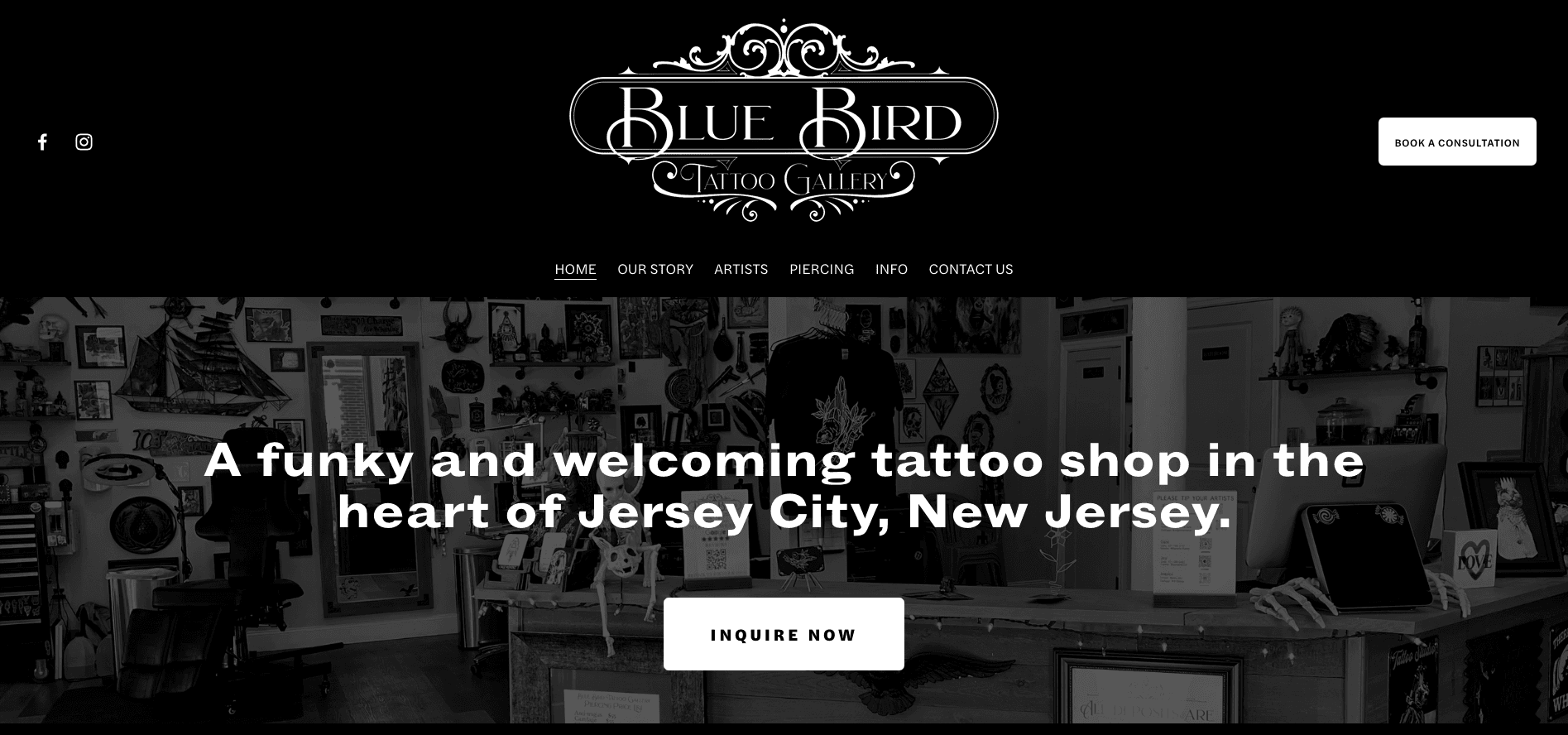 Website: Blue Bird Tattoo Gallery
